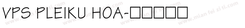 vps pleiku hoa字体转换